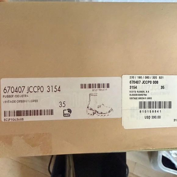 NWT Gucci Green Rain Boots